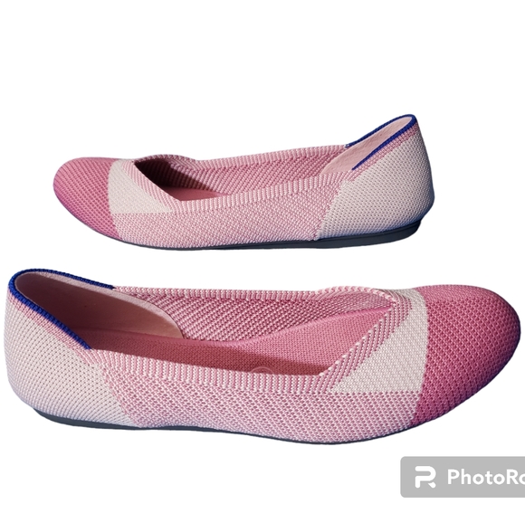 🔥Limited Edition Rothy's Pink Captoe Flats🔥 size 8 - Picture 3 of 13